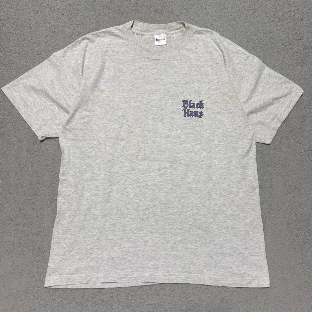 Vintage 90s Black Haus Schnapps T-Shirt Size XL Men’s